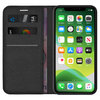 Leather Wallet Case & Card Holder Pouch for Apple iPhone 11 - Black